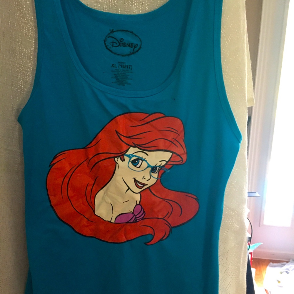 Disney My Little Mermaid Women’s Tank Jr Top XL New